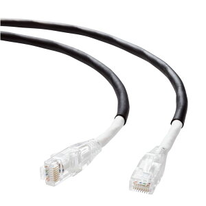 GR LANP[u CAT6A 20m Op PoE++ Ή  10Gbps Xg[g ό JEɋ C[TlbgP[u RJ45iubNj LD-GPAOS/BK20