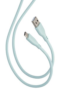 �G���R�� Type-C�P�[�u�� USB A to C 1m �f�����ɂ��� �V���R���f�� ���炩���i�p�[���O���[���j MPA-ACSS10GN