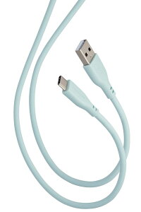 �G���R�� Type-C �P�[�u�� USB A to C 2m �f�����ɂ��� �V���R���f�ށi�p�[���O���[���j MPA-ACSS20GN