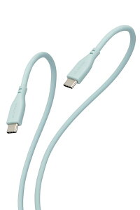�G���R�� Type-C�P�[�u�� USB C to C 1m PD 60W �f�����ɂ��� �V���R���f�� ���炩���i�p�[���O���[���j MPA-CCSS10GN