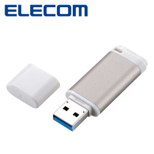 �G���R���bELECOM USB������ 64GB �L���b�v�� USB 3.2 Gen1 �ǂݍ��ݍő�150MB/s �Í���AES256 �f�[�^�ی�\�t�g�Ή��@�p�X���[�h���b�N�Ή� �A���~�{�f�B Windows/macOS�Ή� �L���b�v�㕔���� �X�g���b�v
