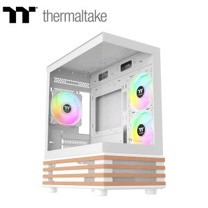 Thermaltake�b�T�[�}���e�C�N Mini-ITX / Micro-ATX�Ή� �~�j�^���[�^PC�P�[�X View 170 WS ARGB Snow�i�z���C�g�j CA-1Z4-00M6WN-WS