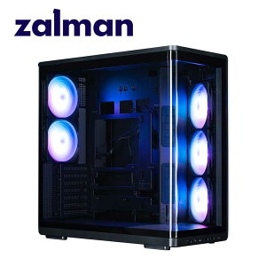 ZALMAN�b�U���}�� ATX�AMicro-ATX�AMini-ITX�Ή� �~�h���^���[ PC�P�[�X P60 Black�i�u���b�N�j P60BLACK