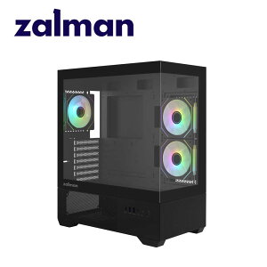 ZALMAN�b�U���}�� ATX�AMicro-ATX�AMini-ITX�Ή� �~�h���^���[ PC�P�[�X CHRONIX V2 Black�i�u���b�N�j CHRONIXV2BLACK