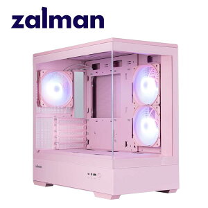 ZALMAN�b�U���}�� Micro-ATX�AMini-ITX�Ή� �~�j�^���[ PC�P�[�X P30 PINK V2�i�s���N�j P30PINKV2