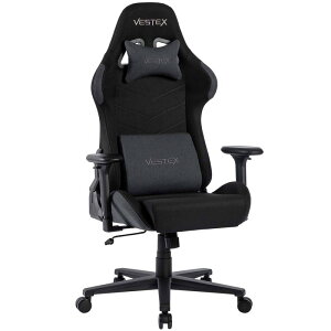 VESTEX(�x�X�e�b�N�X) �Q�[�~���O�`�F�A S1�V���[�Y �J���[�t�@�u���b�N���f�� �t�b�g���X�g�Ȃ��i�u���b�N�j VES-S1BK