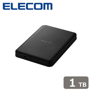 �G���R���bELECOM �e���r�^�� �O�t��HDD �|�[�^�u�� 2.5�C���` 1TB �É��t�@�����X USB 3.2 Gen1(5Gbps) REGZA/AQUOS/BRAVIA���ڑ��� ���������ɕ֗� �f�[�^�̒����ۑ������i�u���b�N�j ELP-HTV010UBK