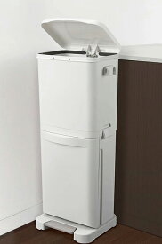 アスベル 分別ペダル2段40L ブンベツ2ダン40LW [ブンベツ2ダン40LW]