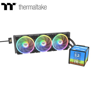 Thermaltake�b�T�[�}���e�C�N �����̌^CPU�N�[���[ MINECUBE 360 Ultra Black All-In-One Liquid Cooler System�i�u���b�N�j CL-W481-PL12SW-A