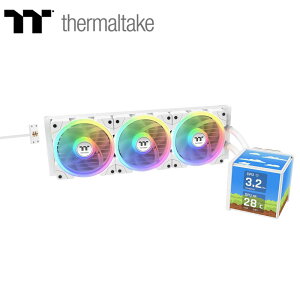 Thermaltake�b�T�[�}���e�C�N �����̌^CPU�N�[���[ MINECUBE 360 Ultra Snow All-In-One Liquid Cooler System�i�z���C�g�j CL-W482-PL12SW-A