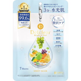 DETクリア ブライト＆ピール シートマスク 7枚入 明色化粧品 DETクリアシ-トマスク