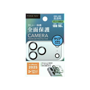 PGA iPhone 17 Pro Max用 カメラフルプロテクター(メタルブラック) PG-25DCLG02BK