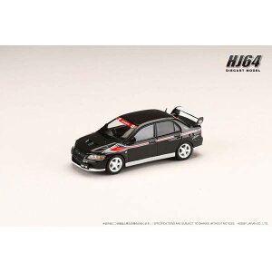 ホビージャパン 1/64 三菱ランサー GSR EVOLUTION 7 RALLY STYLE VERSION(アメジストブラックパール)【HJ642054BBK】 ミニカー