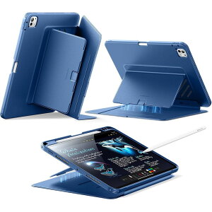 ESR Flip�}�O�l�b�g�P�[�X �y���V���z���_�[���� iPad Pro 11�C���` M5/M4�Ή��iNavy Blue�j 1B21600202