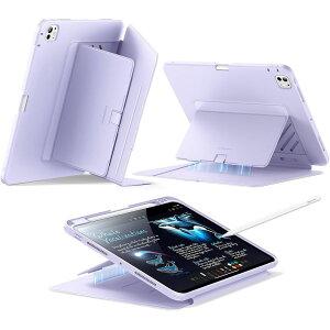 ESR Flip�}�O�l�b�g�P�[�X �y���V���z���_�[���� iPad Pro 11�C���` M5/M4�Ή��iPurple�j 1B21600402
