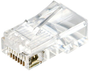 �G���R�� ����pRJ45�R�l�N�^�[(Cat5e/�P�����������Ή�/100��)�i�N���A�j LD-RJ45T100V2