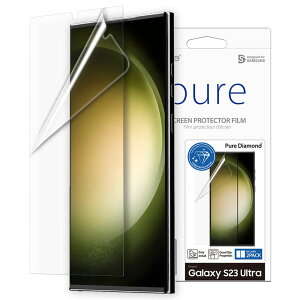 araree Galaxy S23 Ultra(SC-52D/SCG20)�p �S��ʕی�t�B���� Pure Diamond (2������) AR25112S23U