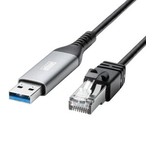 �T�����T�v���C USB-A LAN�ϊ��P�[�u�� Gigabit�Ή��i1m�E�u���b�N�j KB-SL6ALAN01BK