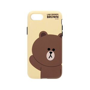 LINE FRIENDS iPhone SE(3/2)/8/7p nCubhP[X DUAL GUARD x[VbNiuEj KCL-LBA013