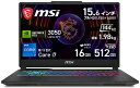 MSI｜エムエスアイ ゲーミングノートパソコン Cyborg 15 A13U（15.6型/Windows 11 Home/Core i7 13620H/メモリ 16GB/S…
