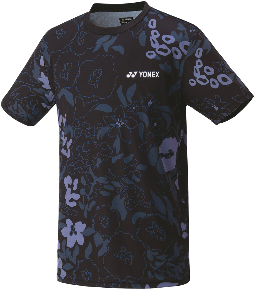 YO-16621-007-M ヨネックス ユニセックス Tシャツ（ブラック・サイズ：M） メンズウェア