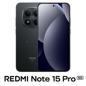 Xiaomi�i�V���I�~�j REDMI Note 15 Pro 5G (8GB/256GB) -�u���b�N�iSIM�t���[�Łj MZB0M1YJP