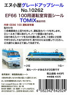 ［鉄道模型］エヌ小屋 (N) 10262 TOMIX EF66 100用運転室背面シール