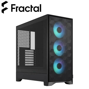 Fractal Design�b�t���N�^���f�U�C�� �~�h���^���[�^PC�P�[�X Pop 2 Air Black TG RGB�i�u���b�N�j FD-C-POA2A-03