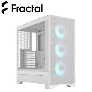 Fractal Design�b�t���N�^���f�U�C�� �~�h���^���[�^PC�P�[�X Pop 2 Air White TG RGB�i�z���C�g�j FD-C-POA2A-04