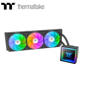 Thermaltake�b�T�[�}���e�C�N �����̌^CPU�N�[���[ TH360 V3 ARGB Sync Black All-In-One Liquid Cooler�i�u���b�N�j CL-W466-PL12SW-A