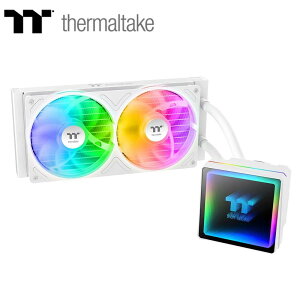 Thermaltake�b�T�[�}���e�C�N �����̌^CPU�N�[���[ TH240 V3 ARGB Sync Snow All-In-One Liquid Cooler�i�z���C�g�j CL-W467-PL12SW-A