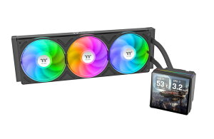 Thermaltake�b�T�[�}���e�C�N �����̌^CPU�N�[���[ TH360 V3 Ultra ARGB Black Sync All-In-One Liquid Cooler�i�u���b�N�j CL-W474-PL12SW-A