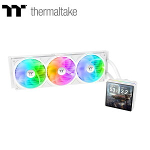 Thermaltake�b�T�[�}���e�C�N �����̌^CPU�N�[���[ TH360 V3 Ultra ARGB Sync Snow All-In-One Liquid Cooler�i�z���C�g�j CL-W476-PL12SW-A