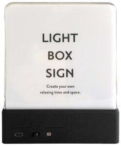 ���m�P�[�X LIGHT BOX SIGN ���C�g�{�b�N�X�T�C���i�u���b�N�j LBS-BK [LBSBK]