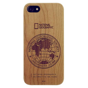 National Geographic iPhone SE(��3/2����)/8/7�p 130th Anniversary case Nature Wood�i�`�F���[�E�b�h�j NG12991I8