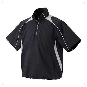 デサント 野球・ソフトボール用コート(BLK・サイズ:S) DS-STD465-BLK-S DESCENTE 半袖プルオーバーコート プロモデル