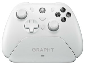 GRAPHT�i�O���t�g�j �[�d�h�b�N�������C�����X�Q�[���R���g���[���[ GRAPHT Omni Plus with Charging Dock�iWhite�j �Q�[���p�b�h GRT076-WHT-ONE