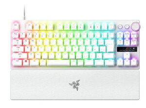 Razer �y�������K�i�z�Q�[�~���O�L�[�{�[�h Huntsman V3 Pro Tenkeyless 8KHz JP ���{��z��iWhite Edition�j RZ03-05521200-R3J1