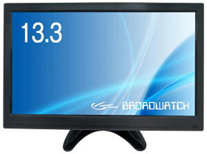 �u���[�h�E�H�b�` �t���f�B�X�v���C(13.3�^/FullHD 1920×1080/HDMI/VGA/BNC/RCA)(�u���b�N) LCD-013-1080P-G