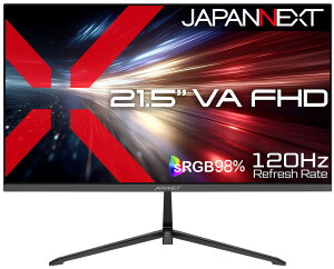 JAPANNEXT�b�W���p���l�N�X�g �Q�[�~���O�t���f�B�X�v���C(21.5�^/VA/FullHD 1920×1080/120Hz/1ms/HDR/HDMI1.4/DP1.2/VESA)(�u���b�N) JN-215V120F