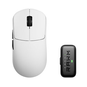 RAWM�i���E���j LEVIATHAN V4 Dual 8K �y�� �L��/���C�����X�Q�[�~���O�}�E�X(�z���C�g) LEVIATHAN V4 Dual 8K Lightweight Wireless Gaming Mouse White RALEVIATHANV4WHITE