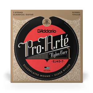 �_�_���I �N���V�b�N�M�^�[���iSilver/Clear/Normal�@.028-.056�j EJ45-7 D'Addario�@PRO-ARTE NYLON
