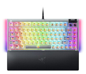 Razer �y�������K�i�z�Q�[�~���O�L�[�{�[�h BlackWidow V4 75�� US �p���z��iPhantom White Edition�j RZ03-05003500-R3M1