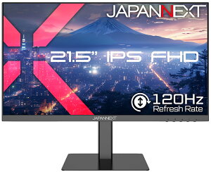 JAPANNEXT�b�W���p���l�N�X�g �t���f�B�X�v���C(21.5�^/IPS(ADS)/FullHD 1920×1080/120Hz/14ms/HDR/HDMI1.4/DP1.2/VESA)(�u���b�N) JN-215IPS120F-HSP