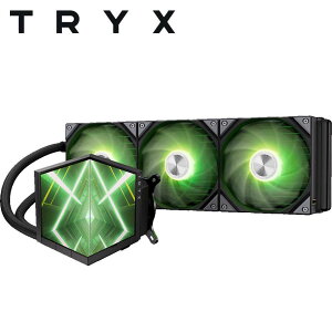 TRYX�b�g���C�G�b�N�X STAGE 360 �V���[�Y LCD�E�H�[�^�[�u���b�N�̗p �I�[���C�������ȈՐ���CPU�N�[���[ (120mm x3�EARGB�g���v���t�@���E�u���b�N) L-S360A-DM3MG0K