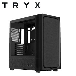 TRYX�b�g���C�G�b�N�X FLOVA(�t���[���@) F50 �V���[�Y ATX�}�U�[�{�[�h�Ή� �t�@�u���b�N�f�ލ̗p �^���[�^PC�P�[�X�i�u���b�N�j C-F500F-FM1E-G0K