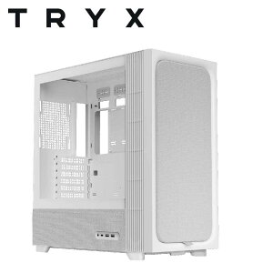 TRYX�b�g���C�G�b�N�X FLOVA(�t���[���@) F50 �V���[�Y ATX�}�U�[�{�[�h�Ή� �t�@�u���b�N�f�ލ̗p �^���[�^PC�P�[�X�i�z���C�g�j C-F500F-FM1E-G0W