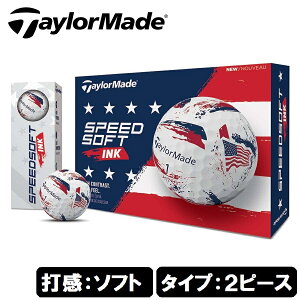 �e�[���[���C�h �S���t�{�[�� �X�s�[�h�\�t�g �C���N USA 1�_�[�X 12���� TM26-SPDSFT-USA TaylorMade SPEEDSOFT INK