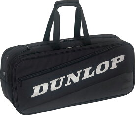 DUN-DTC2185-448 ダンロップ ラケットバッグ（ブラック×シルバー・ラケット2本収納可） DUNLOP