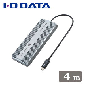 �A�C�E�I�[�E�f�[�^�@��bI-O DATA ����5�N�ۏ؁�Thunderbolt(tm) 5�Ή� �������|�[�^�u��SSD 4TB SSPU-TFC4B